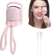 Eyelash Curler Portable Electric Heated Comb Eye Lash Long Lasting Eyelashes Curls Thermal Eyelash Curler Makeup Tools Heated Eyelash Curlers,Rechargeable Electric Eyelash Curler,Handheld Eyelash Heat - Angel's Dream