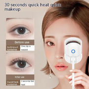 Eyelash Curler Portable Electric Heated Comb Eye Lash Long Lasting Eyelashes Curls Thermal Eyelash Curler Makeup Tools Heated Eyelash Curlers,Rechargeable Electric Eyelash Curler,Handheld Eyelash Heat - Angel's Dream