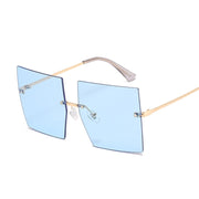 Oversized Rimless Square Sunglasses - Angel's Dream