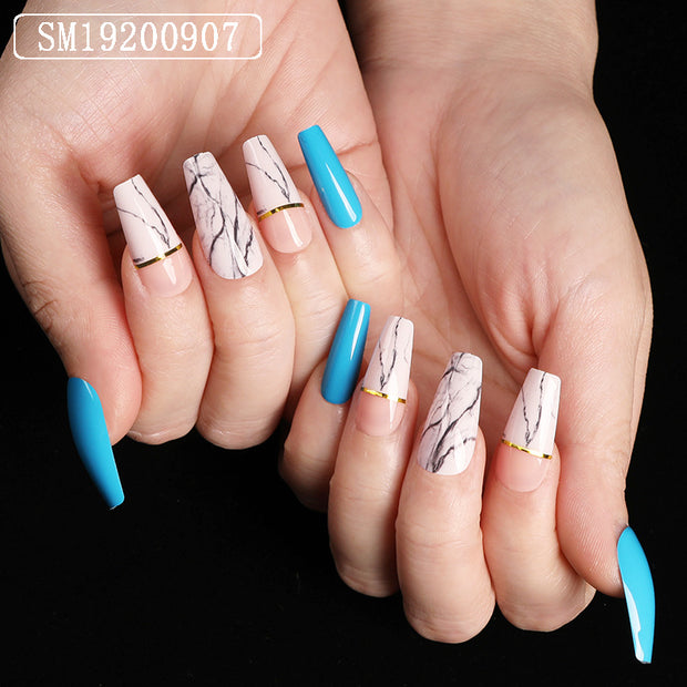 Ballet Coffin Fake Nails - Angel's Dream