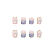 Nude Short Square Wear Fake Nails - Angel's Dream