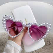 Cat Eye Heart Fashion Sunglasses - Angel's Dream