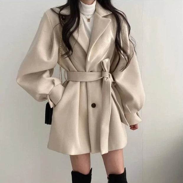 Thickened Wool Coat - Angel's Dream