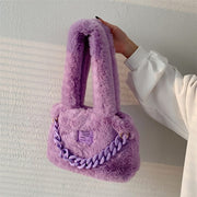 Fluffy Faux Fur Soft Shoulder Bags - Angel's Dream