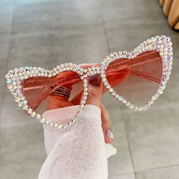 Cat Eye Heart Fashion Sunglasses - Angel's Dream