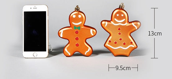 Christmas Ornaments Cute Gifts Reindeer Balls Stars Gingerbread Man Christmas Pendant Ornaments Charm