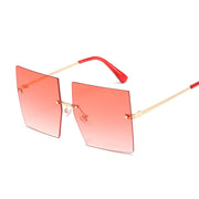 Oversized Rimless Square Sunglasses - Angel's Dream