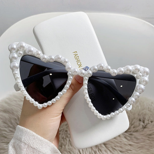 Cat Eye Heart Fashion Sunglasses - Angel's Dream