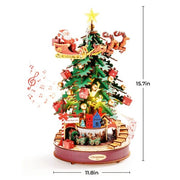 3D Puzzles For Adults, Wooden Music Box Christmas Melody Tree, 3D Model Building Kits For Adults, Home Decor Christmas Birthday Gifts DIY Crafts Hobbies For Teens