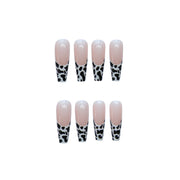 Press On Nails Leopard Print Long Ballet Fake Nail Nails - Angel's Dream