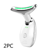 Neck Face Beauty Device Colorful LED Photon Therapy Skin Tighten Reduce Double Chin Anti Wrinkle Remove Lifting Massager - Angel's Dream