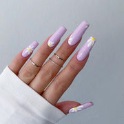 False Nail Pastoral Style Fake Nails Foreign Trade Cross Mirror Direct Supply Nail Stickers Nail Patch Wear Nail Finished Product - Angel's Dream