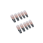 Press On Nails Leopard Print Long Ballet Fake Nail Nails - Angel's Dream