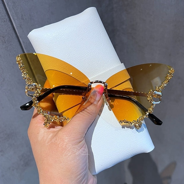 Diamond Butterfly Sunglasses - Angel's Dream