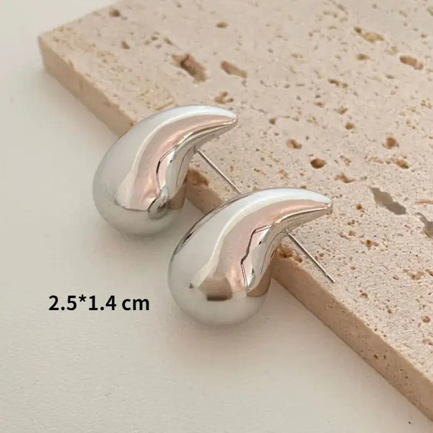 Chunky Dome Drop Earrings