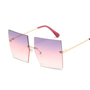 Oversized Rimless Square Sunglasses - Angel's Dream