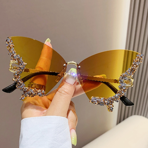 Diamond Butterfly Sunglasses - Angel's Dream