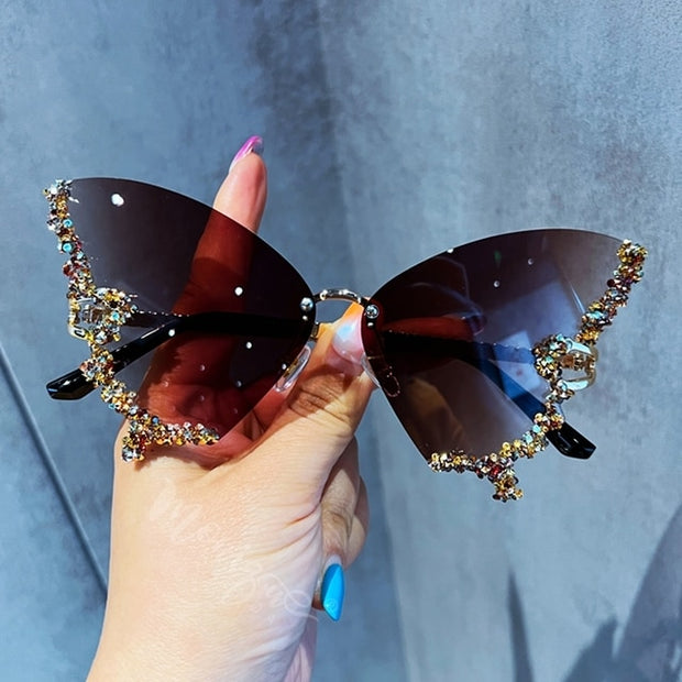 Diamond Butterfly Sunglasses - Angel's Dream