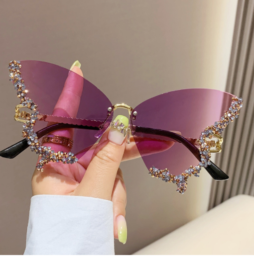 Diamond Butterfly Sunglasses - Angel's Dream