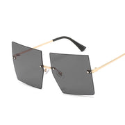 Oversized Rimless Square Sunglasses - Angel's Dream