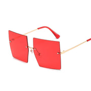 Oversized Rimless Square Sunglasses - Angel's Dream