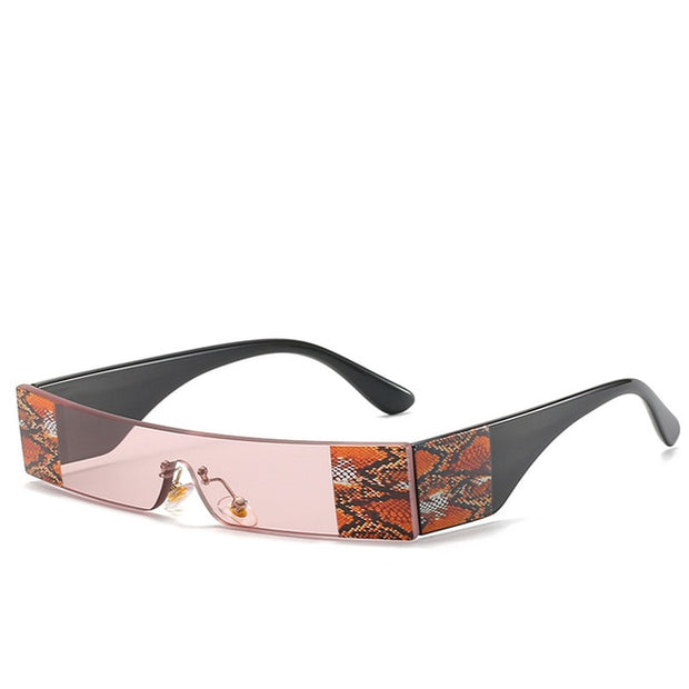 Fashion Snake Tattoo Rectangle Sunglasses - Angel's Dream