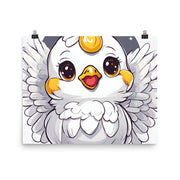 Cute Angel Chicken Poster - Angel's Dream