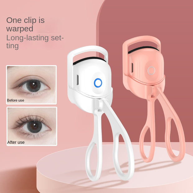 Eyelash Curler Portable Electric Heated Comb Eye Lash Long Lasting Eyelashes Curls Thermal Eyelash Curler Makeup Tools Heated Eyelash Curlers,Rechargeable Electric Eyelash Curler,Handheld Eyelash Heat - Angel's Dream