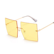 Oversized Rimless Square Sunglasses - Angel's Dream