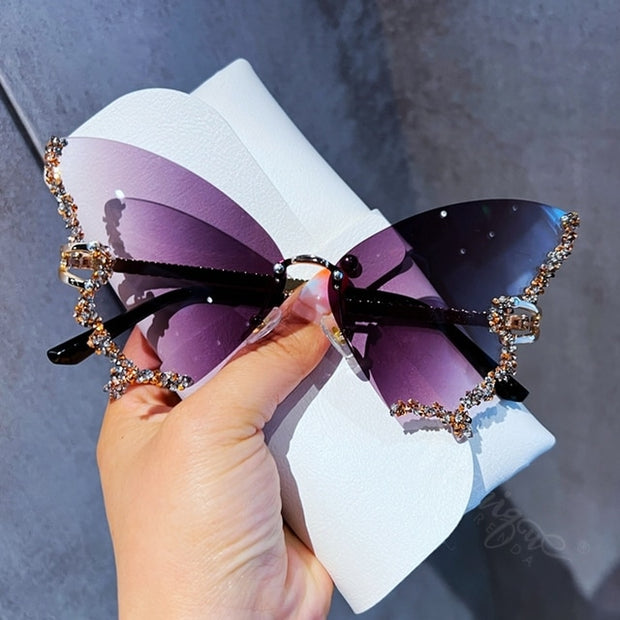 Diamond Butterfly Sunglasses - Angel's Dream