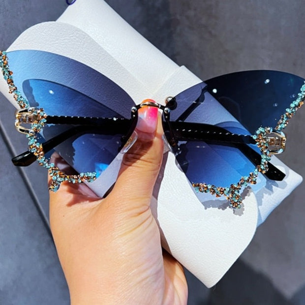 Diamond Butterfly Sunglasses - Angel's Dream