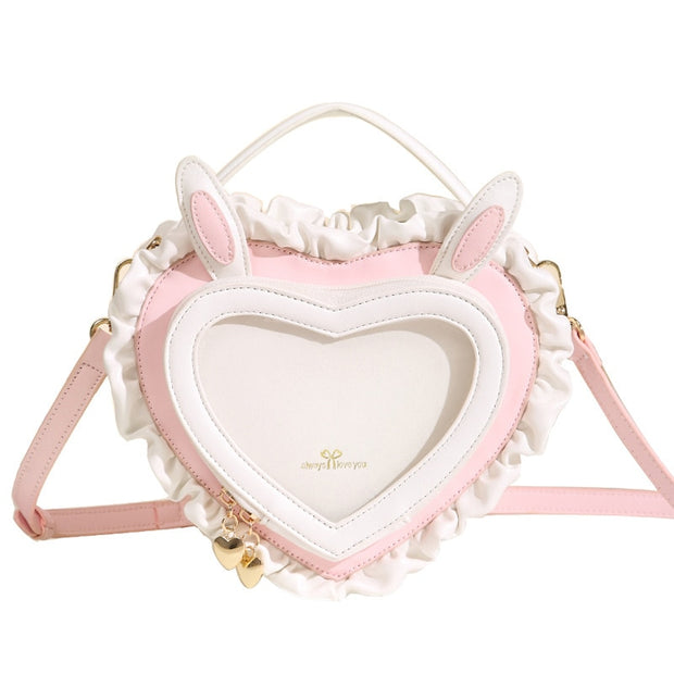 Kawaii Bunny Ears Heart Shape Bag - Angel's Dream