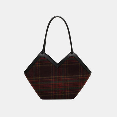 Plaid Print Tote Bag - Angel's Dream