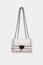 Studded PU Leather Crossbody Bag - Angel's Dream