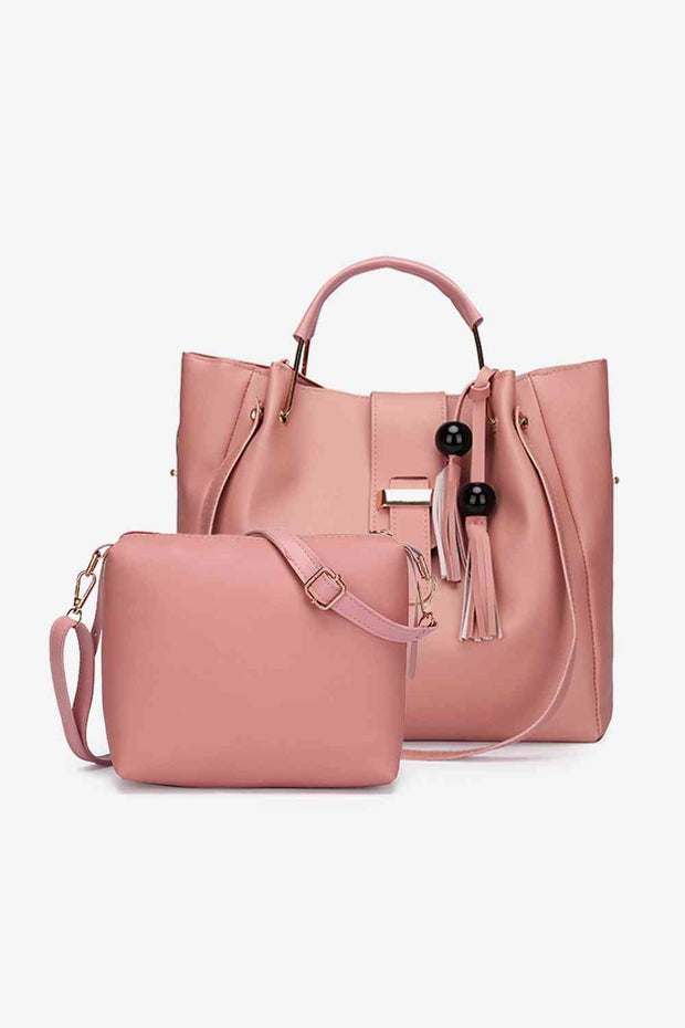 2-Piece PU Leather Bag Set - Angel's Dream