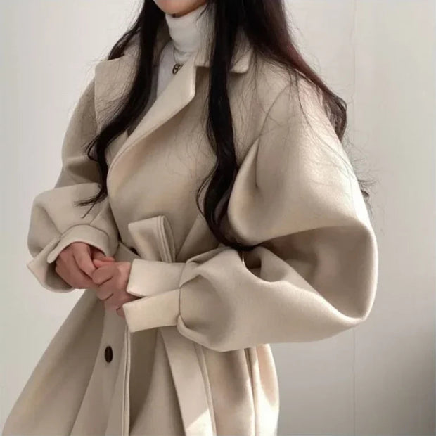 Thickened Wool Coat - Angel's Dream