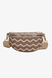 Adored Chevron Straw Sling Bag - Angel's Dream