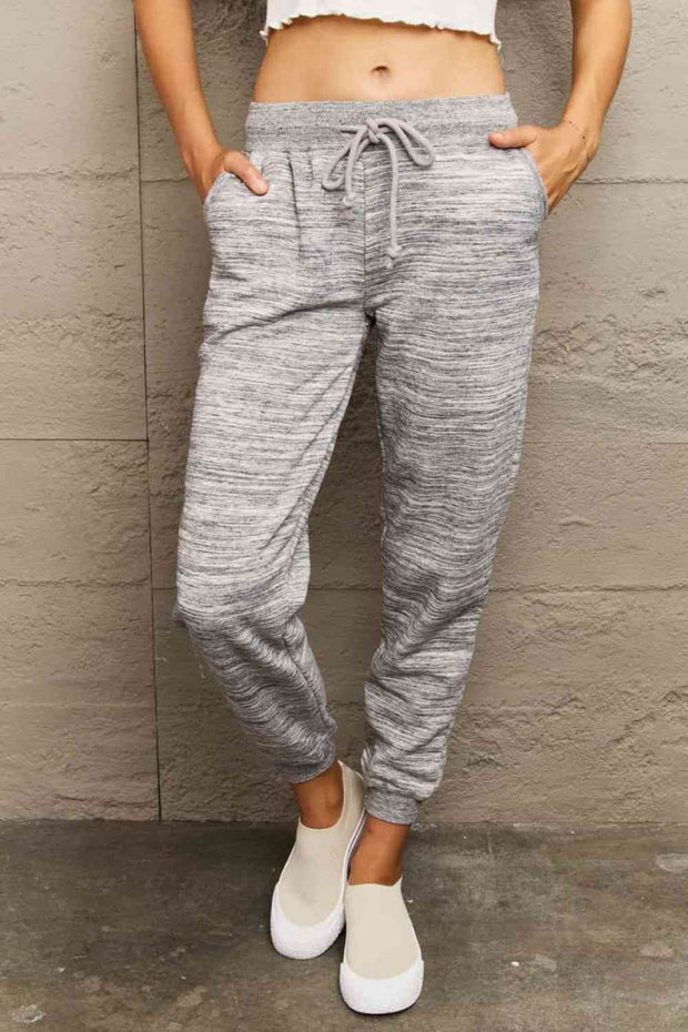 Ninexis Full Size Tie Waist Long Sweatpants - Angel's Dream