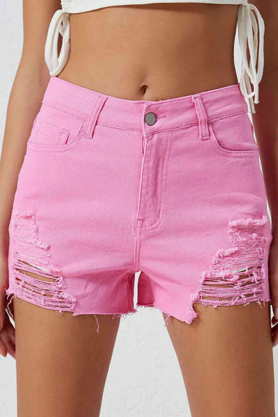 Distressed Denim Shorts - Angel's Dream