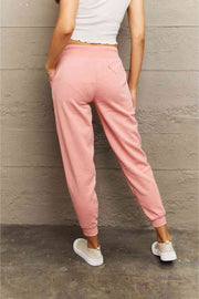 Ninexis Full Size Tie Waist Long Sweatpants - Angel's Dream