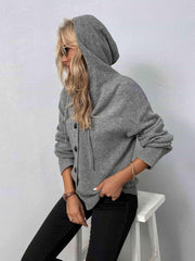 Button-Down Long Sleeve Hooded Sweater - Angel's Dream