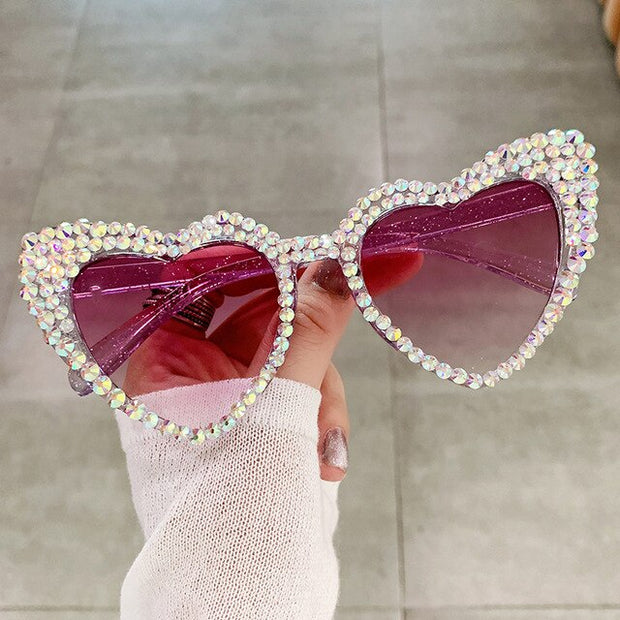 Cat Eye Heart Fashion Sunglasses - Angel's Dream