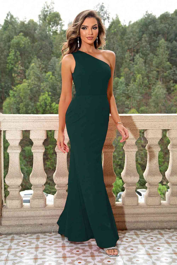 One-Shoulder Sleeveless Maxi Dress - Angel's Dream