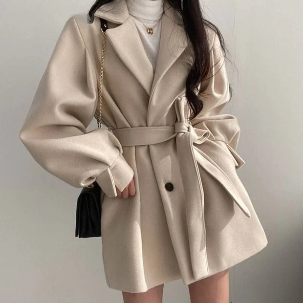 Thickened Wool Coat - Angel's Dream