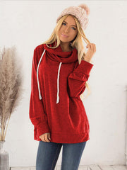 Drawstring Long Sleeve Hoodie - Angel's Dream