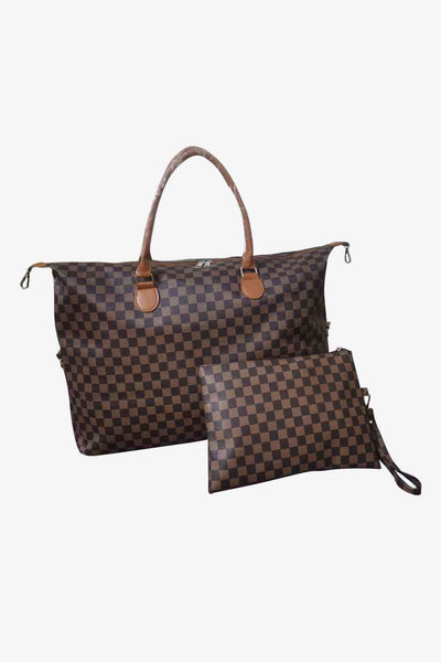 Checkered Two-Piece Bag Set - Angel's Dream