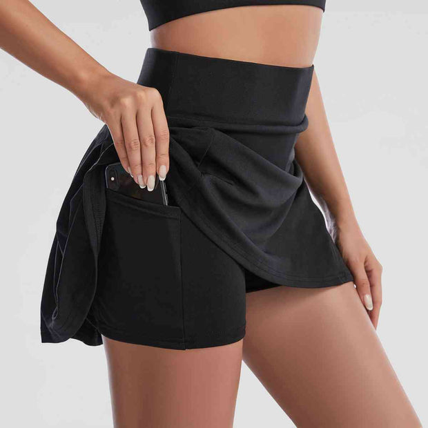 Wide Waistband Sports Skort - Angel's Dream