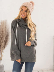 Drawstring Long Sleeve Hoodie - Angel's Dream