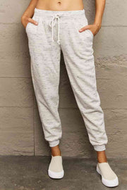 Ninexis Full Size Tie Waist Long Sweatpants - Angel's Dream