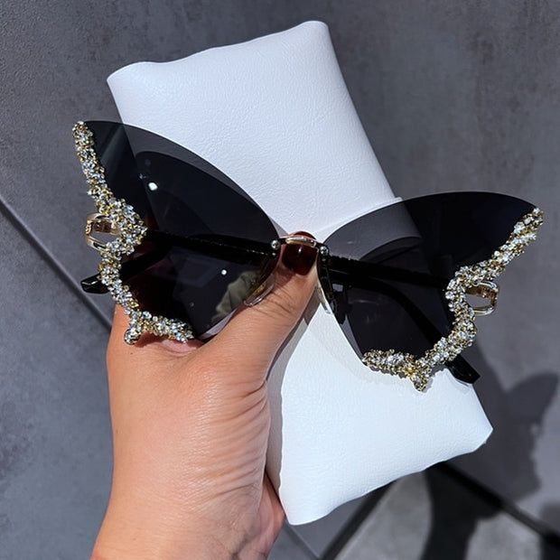 Diamond Butterfly Sunglasses - Angel's Dream